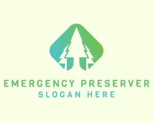 Forest Pine Tree logo design