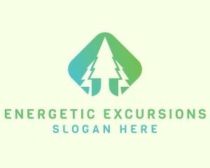 Forest Pine Tree logo design