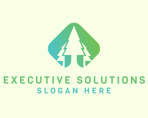 Forest Pine Tree logo design