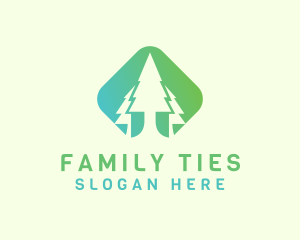 Forest Pine Tree logo design