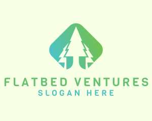 Forest Pine Tree logo design