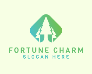 Forest Pine Tree logo design