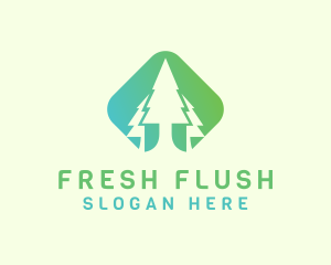 Forest Pine Tree logo design