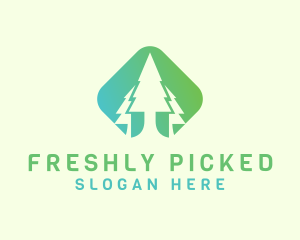 Forest Pine Tree logo design