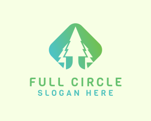 Forest Pine Tree logo design