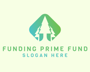 Forest Pine Tree logo design