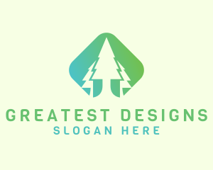 Forest Pine Tree logo design