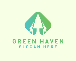 Forest Pine Tree logo design