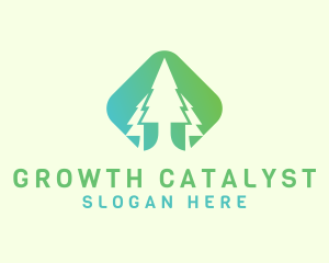 Forest Pine Tree logo design