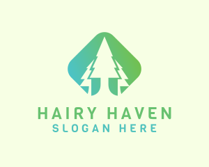 Forest Pine Tree logo design