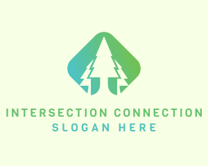 Forest Pine Tree logo design