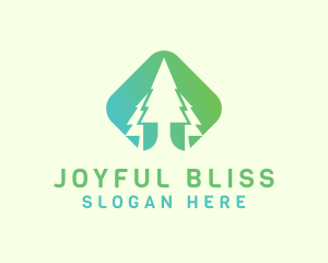 Forest Pine Tree logo design