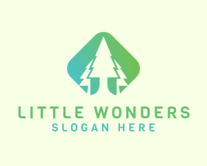 Forest Pine Tree logo design