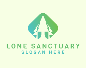 Forest Pine Tree logo design