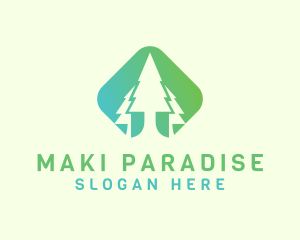 Forest Pine Tree logo design