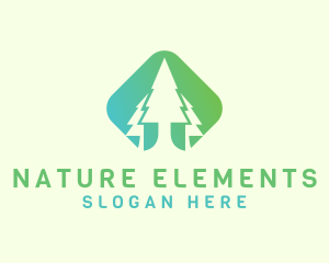 Forest Pine Tree logo design