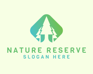 Forest Pine Tree logo design