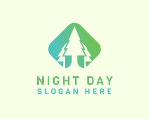 Forest Pine Tree logo design