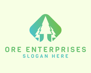 Forest Pine Tree logo design