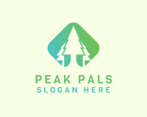 Forest Pine Tree logo design