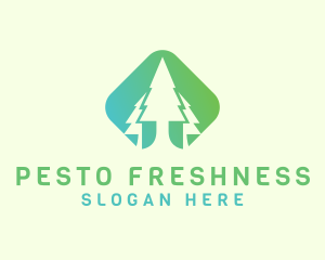 Forest Pine Tree logo design