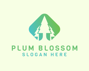 Forest Pine Tree logo design