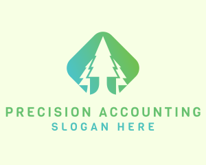 Forest Pine Tree logo design