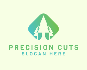 Forest Pine Tree logo design