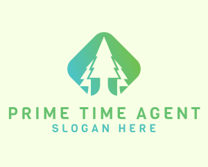 Forest Pine Tree logo design