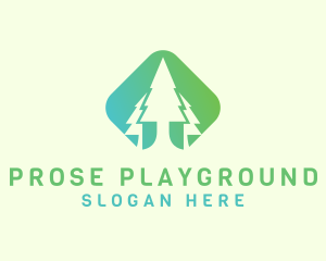 Forest Pine Tree logo design