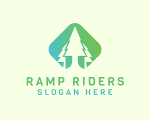 Forest Pine Tree logo design