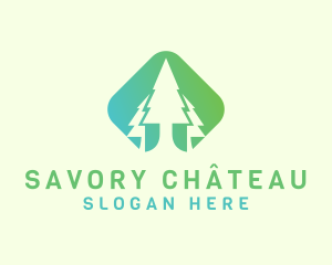 Forest Pine Tree logo design