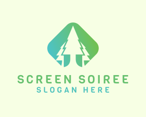 Forest Pine Tree logo design