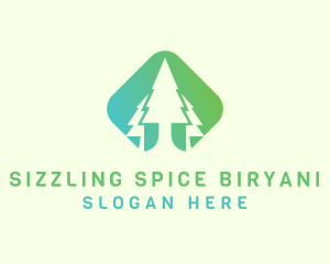 Forest Pine Tree logo design