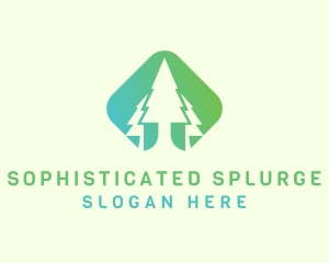 Forest Pine Tree logo design