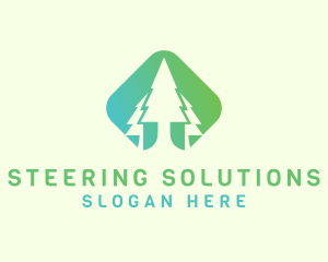 Forest Pine Tree logo design