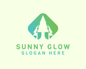 Forest Pine Tree logo design