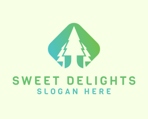 Forest Pine Tree logo design