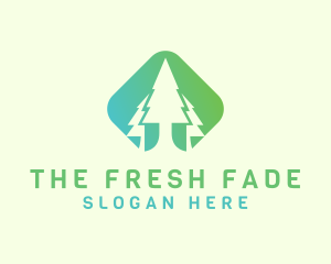 Forest Pine Tree logo design