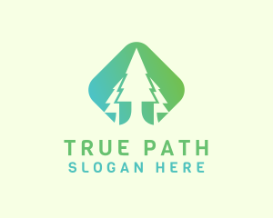 Forest Pine Tree logo design