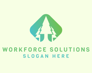 Forest Pine Tree logo design