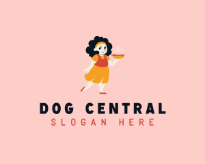 Hot Dog Girl Diner logo design