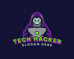 Hacker Mask Gaming logo design