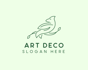 Dove Line Art logo design