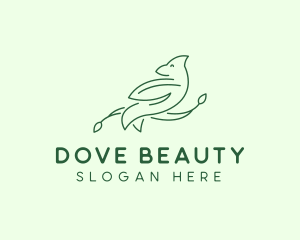 Dove Line Art logo design