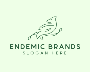 Dove Line Art logo design