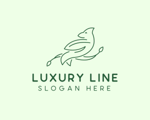 Dove Line Art logo design