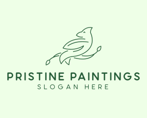 Dove Line Art logo design