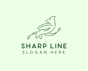 Dove Line Art logo design