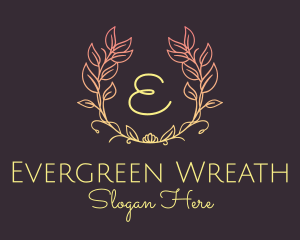 Garland Wreath Letter  logo